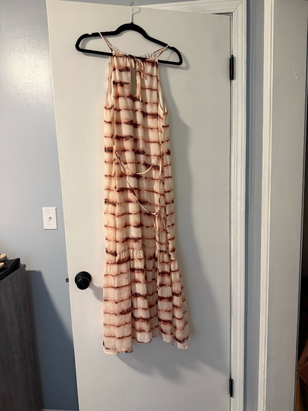 Banana Republic Factory Tie-Dye Halter Maxi Dress – Size 12 Petite (12P)